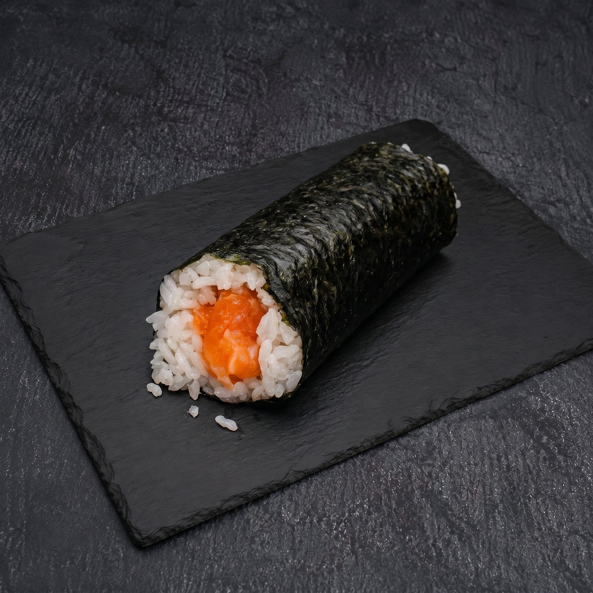 Salmon Hand Roll.