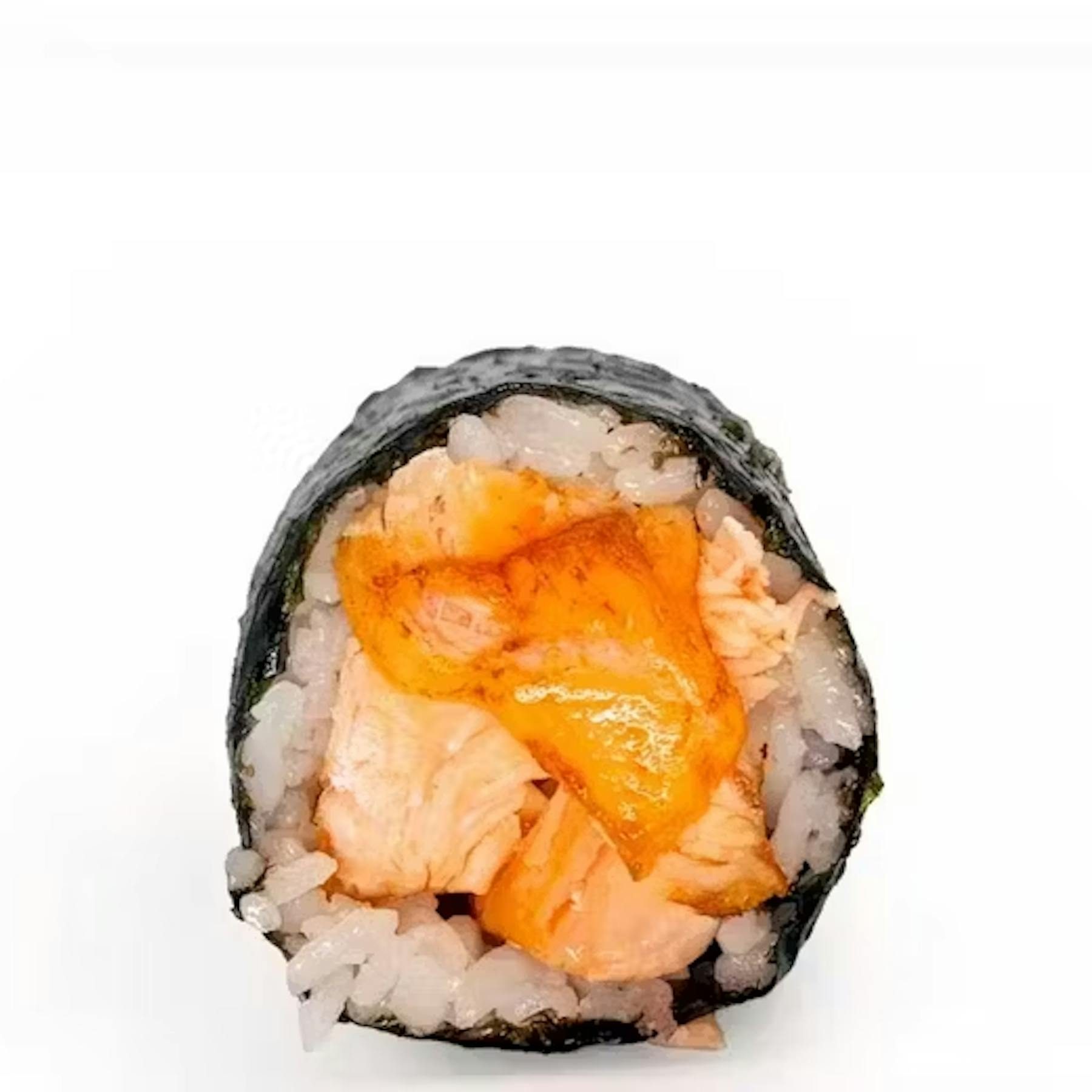 Baked Salmon Hand Roll.