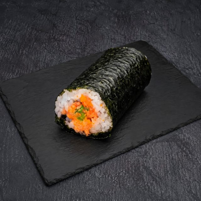 Spicy Tuna Hand Roll.